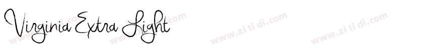 Virginia Extra Light字体转换